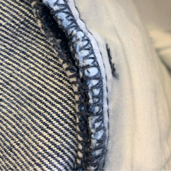 ONE TEASPOON HIGH WAIST BAGGY STRIPED JEANS Size 26 - Picture 8 of 10